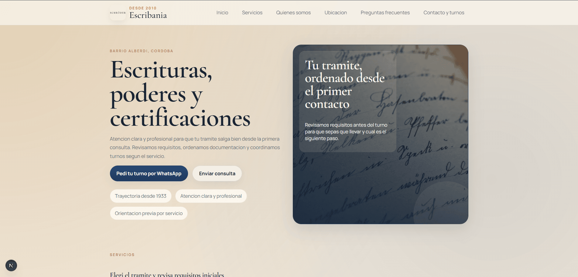 Proyecto Landing Escribania